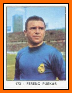 04-Panini - Ferenc PUSKAS Panini Real Madrid 1966