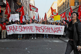 Gli antifa offendono la Resistenza